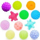 6pcs Baby Sensory Textured Balls Soft Tactile Massage Grip Toy Kids Gift Set