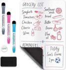 12 x8  Small Magnetic Dry Erase Board Sheet For Fridge  Fridge Whiteboard