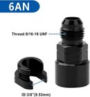 6an Or 8an To 3 8  Or 5 16  quick Disconnect Efi Fuel Rail Fitting Swap 1pc 2pcs