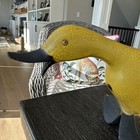 Smith   Hawken Wood Duck Yellow Target Duckling Statuary 2006 Excellent