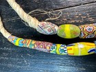 Vintage African Trade Bead Necklace     Millefiori Glass Beads Strand  Mixed Old