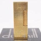 Dunhill Lighter Gold Plate Hobnail Pattern_ultrasonically Cleaned_working