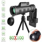 Day low Night Vision 80x100 Zoom Hd Monocular Starscope Monocular Telescope Bak4