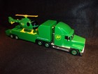 1998 Bp Chopper Plastic Toy Lights   Sounds Semi Truck Trailer   Helicopter