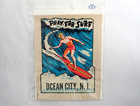 Vintage 1960s Ocean City New Jersey Impko Decal Surfing Surfer Nj Souvenir