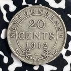 1912 Newfoundland 20 Cents Lot t6922 Silver 