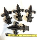 Ornamental Railings 4 Finials Fit 1 2  Sq  Fence Gate Toppers Cast Iron 5 1 2  H