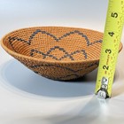Vintage Native African Tribal Tightly Woven Spiral Coil Basket Bowl