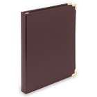 Classic Leather 3 Ring Binder - Executive Portfolio  0 5 Inch  Holds 100 Sheets 