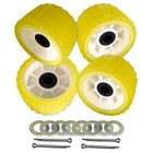 4 Pcs 5  X 3  Boat Trailer Wobble Rollers Polyurethane Mounting Hole Diameter 
