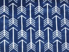 Security Blanket Baby Lovey Plush Navy Blue Gray White Arrows Print