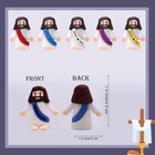 Akfahoif 20pcs Little Jesus Figures  Mini Jesus Figurines In Bulk  Multicolor Ti