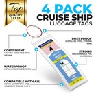 Cruise Essentials     4 Luggage Tag Holders Royal Caribbean And Celebrity  Crui   