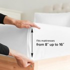 Queen Size Fitted Bed Sheet - Hotel Luxury Single Fitted Sheet Only - Fits Ma   