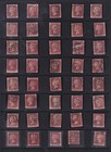1d Red Set Of Plates 71-224 baring Plate 77  483 -4 Scans