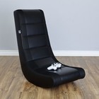 Classic Video Rocker Gaming Chair Faux Leather Mesh Ergonomic Pedestal Seat Blac
