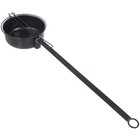Campfire Popcorn Popper Old Fashioned Popcorn Maker Handle Camping Gear  Black