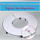 Escutcheon Plate 1 Inch  Split Flange Plumbing Cover Plates Silver-22mm 4 Pieces
