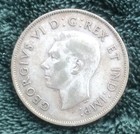 1941 Canada Silver 50 Cents King George Vi Half Dollar Canadian Coin
