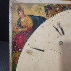 Antique Hand Painted Iron Clock Face 4 Seasons Farming Longcase Grandfather