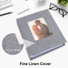 Small Photo Album 4x6 Photos  2 Pack Linen Cover Mini Photo Book  26-page Holds