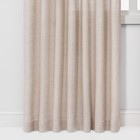 54 x84  Light Filtering Linen Window Curtain Panel Cream - Threshold