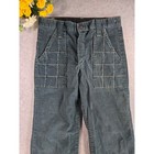 Vintage 70s Green Corduroy Youth Bell Bottom Flare Pants Talon Zip 26x24