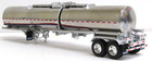 Dcp Chrome silver Brenner Tandem Axle Tank Trailer 1 64 New No Box