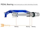 Aluminum Carbon Road Mtb Mountain Bike Xc Am Bicycle Pedal 3 Bearing Flat Pedals