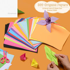 300 Sheets 6x6 Origami Paper 25 Colors Double Sided Square Craft Folding Kids Di
