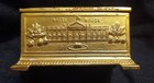 Vintage 1900s The Capital Washington Dc Metal Souvenir Trinket Jewelry Box 
