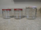 3 Different Vintage Vita Glass Herring Jars- Creamed Fillets-imported Cream-wine
