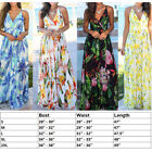 Women Lady Boho Bohemia Maxi Dress Cocktail Party Evening Summer Beach Sundress