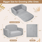 Extra Wide 2 In 1 Convertible Toddler Kids Couch - Corduroy Fold Out Kids Sofa C