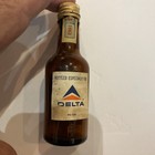 Vintage 1963 Delta Airlines Canadian Club Whiskey Mini Glass Liquor Empty Bottle