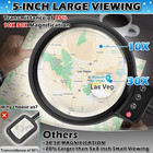 30x 10x Large Floor Magnifying Glass With Light And Stand