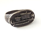 200 Ad Ancient Roman Legionary Silver Ring Ship Legion X Fretensis Eqxuisit Rare