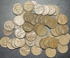 1957 Lincoln Wheat Cent Original Roll     50 Wheat Pennies