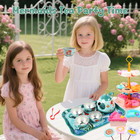 Mermaid Tea Party Set For Kids  Princess Kitchen Pretend Play Toys For Girls Age