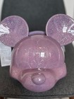 Disney Parks Loungefly Mickey Mouse 3d Head Purple Glitter Crossbody Bag New