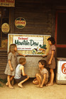 29 5  Mountain Dew Embossed Steel Sign Fence Advertising Hillbilly Sign