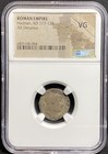 Hadrian 117-138 Ad Roman Empire Ar Silver Denarius Coin Rare 12 Caesars Rome Ngc