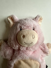 Demdaco Pink Pig Piggy Hand Puppet Plush Stuffed Animal Toy Pretend Play 