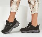 Skechers Dlites Black Wide Fit Shoe Women Sport Casual Comfort Memory Foam 11949