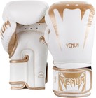 Venum Giant 3 0 Nappa Leather Hook And Loop Training Boxing Gloves  White gold