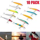10pcs set Different Fishing Lures Crankbaits Hooks Minnow Baits Tackle Crank