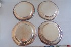 Lot Of 4 Vintage Rogers Silverplate 6    Bread   Butter Plates  988-4 Trays New