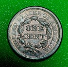 Lc12 Bu 1856 Braided Hair Large Cent Nice Color Fine Great Looker Free S h