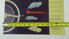 Vintage Rekord Olympia Car A Van In German Fold-out Sales Brochure  d-24