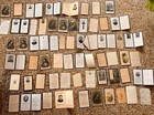 Rare Ancient Lot Original Death Cards   Stunning   Special - 1900 s Italy    